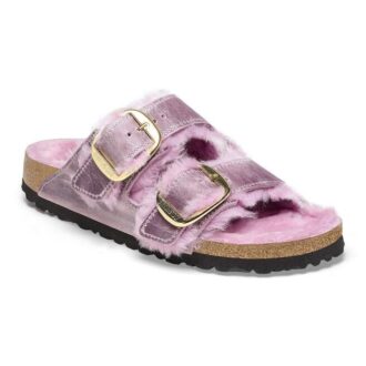 Arizona Big Buckle Shearling Natuurlijk Leer Geolied