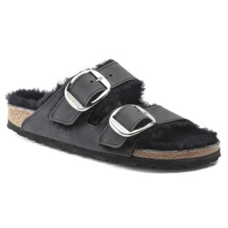 Arizona Big Buckle Shearling Natuurlijk Leer Geolied