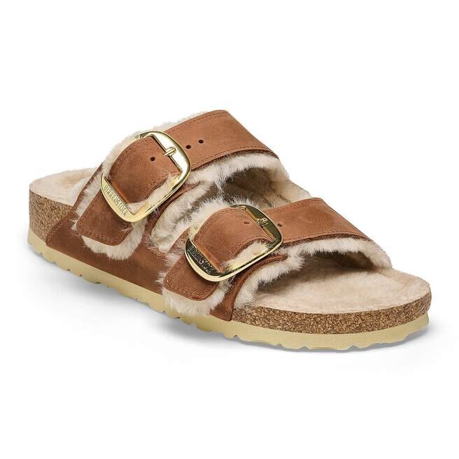 Arizona Big Buckle Shearling Natuurlijk Leer Geolied Arizona Big Buckle Shearling Natuurlijk Leer Geolied