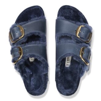 Arizona Big Buckle Shearling Natuurlijk Leer Geolied