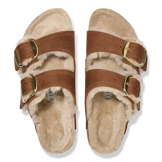 Arizona Big Buckle Shearling Natuurlijk Leer Geolied Arizona Big Buckle Shearling Natuurlijk Leer Geolied