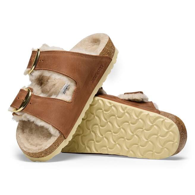 Arizona Big Buckle Shearling Natuurlijk Leer Geolied Arizona Big Buckle Shearling Natuurlijk Leer Geolied