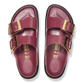 Arizona Droplet Buckle Natuurlijk leer Lak