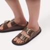 Arizona Droplet Buckle Natuurlijk leer Lak Arizona Droplet Buckle Natuurlijk leer Lak