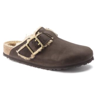 Boston Bold Shearling Leather Espresso