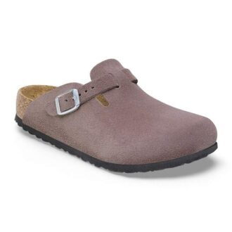 Boston Kids suède leer vervaagd paars