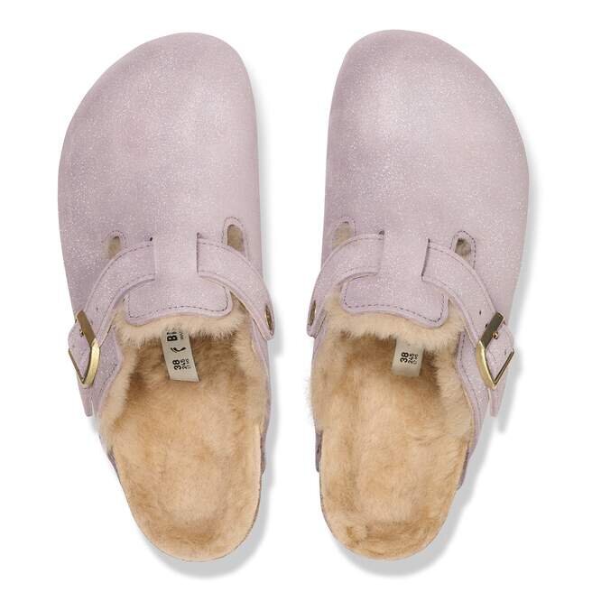 Boston Shearling suède leer met bont Boston Shearling suède leer met bont