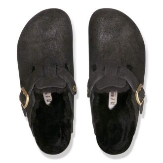 Boston Shearling suède leer met bont