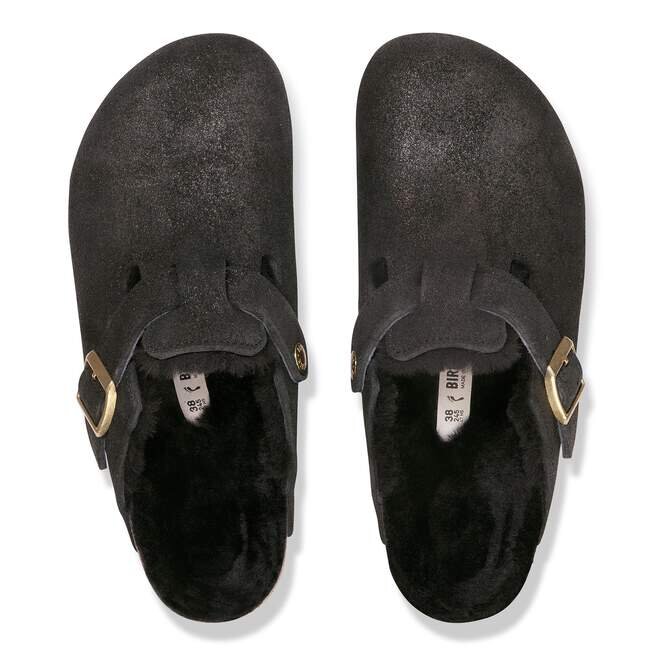 Boston Shearling suède leer met bont Boston Shearling suède leer met bont