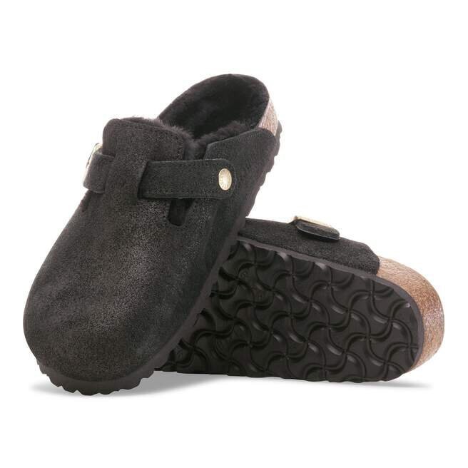 Boston Shearling suède leer met bont Boston Shearling suède leer met bont
