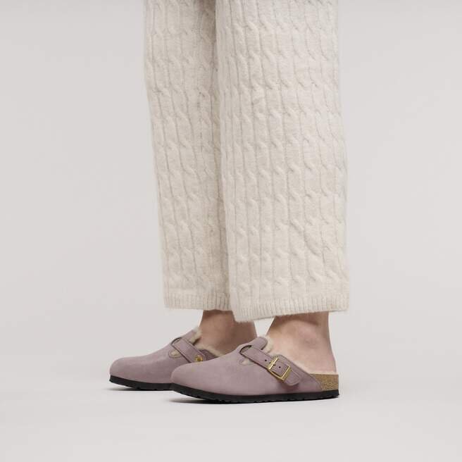 Boston Shearling suède leer met bont Boston Shearling suède leer met bont