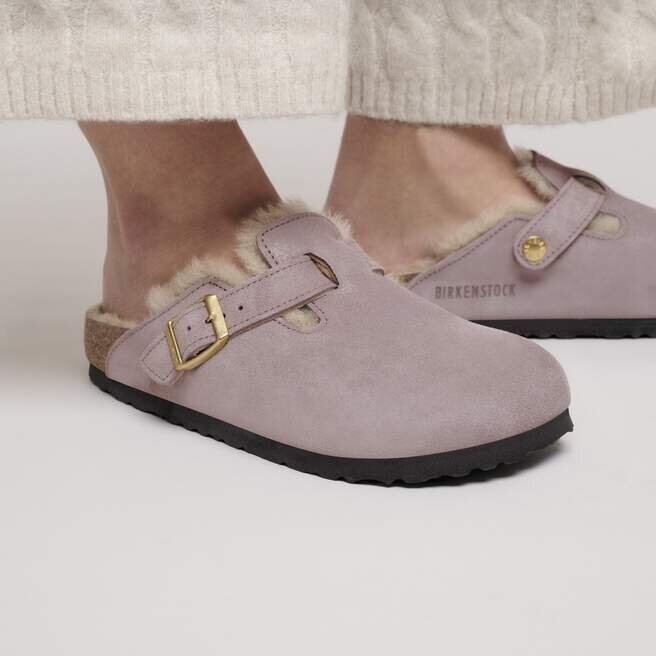 Boston Shearling suède leer met bont Boston Shearling suède leer met bont