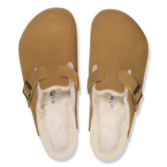 Boston Vl Corduroy Teddy Shearling Suède Leer Bont