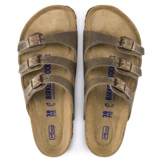 Florida Soft Footbed geolied leer tabaksbruin