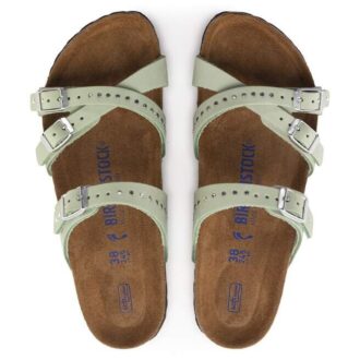 Franca Soft FootbedN Nubuckleer Matcha
