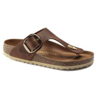 Gizeh Big Buckle Natuurlijk leer geolied