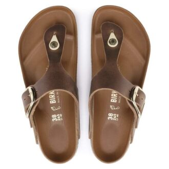 Gizeh Big Buckle Natuurlijk leer geolied