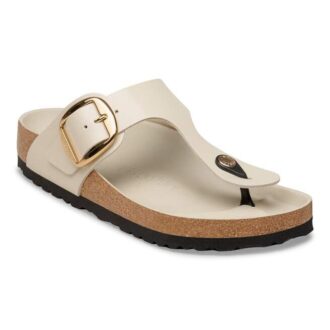 Gizeh Big Buckle Natuurlijk leer lak