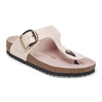 Gizeh Big Buckle Natuurlijk leer lak