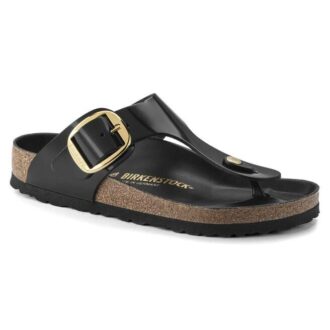 Gizeh Big Buckle Natuurlijk leer lak