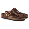 Gizeh Big Buckle Natuurlijk leer Lak Hoogglans Chocolade Gizeh Big Buckle Natuurlijk leer Lak Hoogglans Chocolade