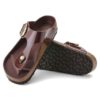 Gizeh Big Buckle Natuurlijk leer Lak Hoogglans Chocolade Gizeh Big Buckle Natuurlijk leer Lak Hoogglans Chocolade