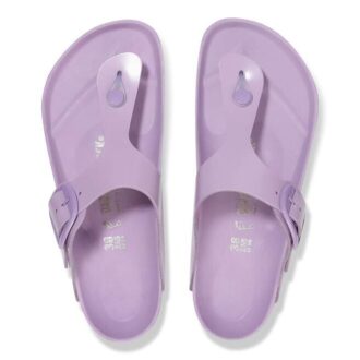 Gizeh Big Buckle Natuurlijk leer Lak Hoogglans Crocus