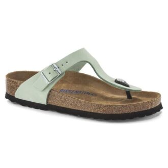 Gizeh Soft Footbed Nubuckleer Matcha