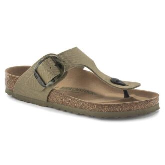 Gizeh Vegan Big Buckle Textiel Faded Khaki