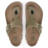 Gizeh Vegan Big Buckle Textiel Faded Khaki Gizeh Vegan Big Buckle Textiel Faded Khaki