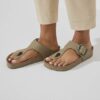 Gizeh Vegan Big Buckle Textiel Faded Khaki Gizeh Vegan Big Buckle Textiel Faded Khaki