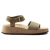 Glenda suède leer-textiel vervaagde kaki Glenda suède leer-textiel vervaagde kaki
