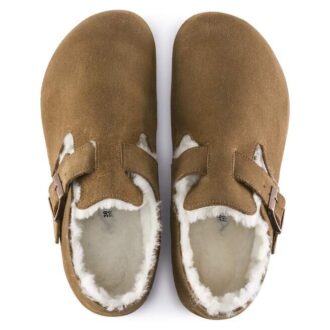 London Shearling suède leer