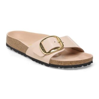 Madrid Big Buckle Natuurlijk leer Lak