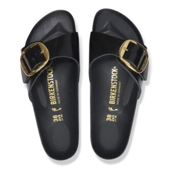 Madrid Big Buckle Natuurlijk leer Lak