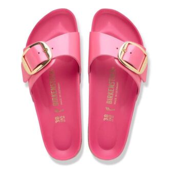 Madrid Big Buckle Natuurlijk leer Lak