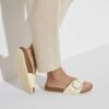 Madrid Big Buckle Natuurlijk leer Lak