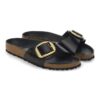 Madrid Big Buckle Natuurlijk leer Lak