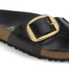 Madrid Big Buckle Natuurlijk leer Lak