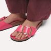 Madrid Big Buckle Natuurlijk leer Lak