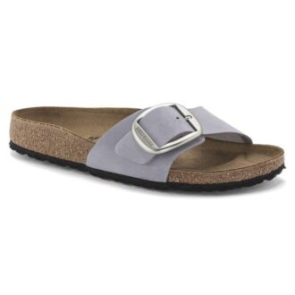 Madrid Big Buckle nubuckleer, paars mist