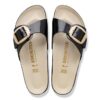 Madrid Big Buckle Pearl Natuurlijk leer Lak