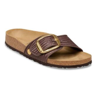 Madrid Big Buckle raffia-textiel