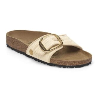 Madrid Big Buckle raffia-textiel