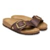 Madrid Big Buckle raffia-textiel Madrid Big Buckle raffia-textiel