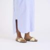 Madrid Big Buckle raffia-textiel Madrid Big Buckle raffia-textiel