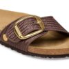 Madrid Big Buckle raffia-textiel Madrid Big Buckle raffia-textiel