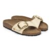 Madrid Big Buckle raffia-textiel Madrid Big Buckle raffia-textiel
