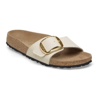 Madrid Big Buckle Textiel Canvas Eggshell