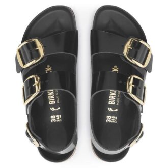 Milano Big Buckle Natuurlijk leer Lak